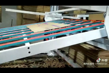 前緣送紙雙色印刷開槽大聯(lián)動，高速機視頻